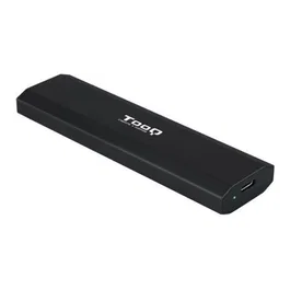 TooQ SHURA Caja Externa para Disco SSD M.2 NVMe NGFF TQE-2223B - USB 3.2 Gen 2 USB-C - Compatible 2230/2242/2260/2280 - Sin Tornillos - Negro